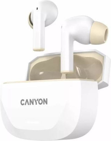 Canyon In-ear Bluetooth Handsfree Earphones White view 3
