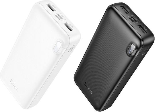 Hoco J128A Power Bank 20000mAh with 2 USB-A Ports Black view 3