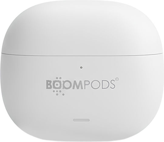 Boompods Echobuds ANC Bluetooth Handsfree In-ear Double Headphone Sweat Resistance White Charging Case view 2
