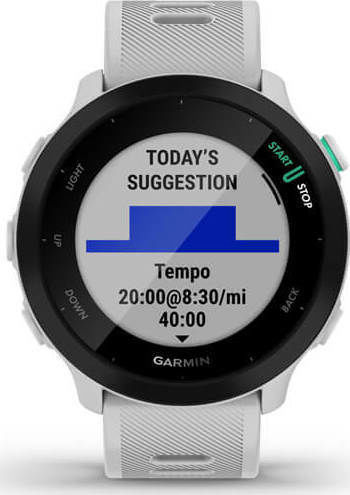 Garmin Forerunner 55 42mm Waterproof Smartwatch with Heart Rate Monitor (White) view 4