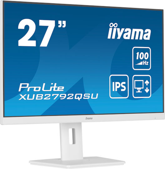 Iiyama ProLite XUB2792QSU-W6 IPS Monitor 27" QHD 2560x1440 view 2