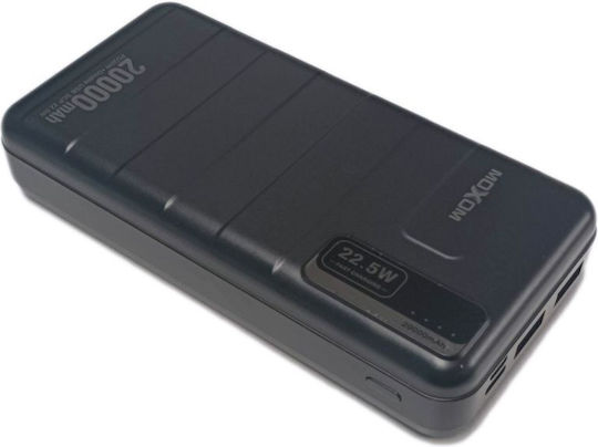Moxom MX-PB58 Power Bank 20000mAh 22.5W with 2 USB-A Ports Black
