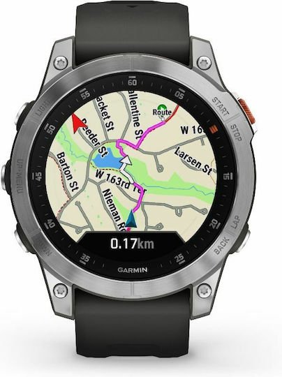 Garmin Epix (Gen 2) Stainless Steel 47mm Waterproof Smartwatch with Heart Rate Monitor (Slate Steel) view 7