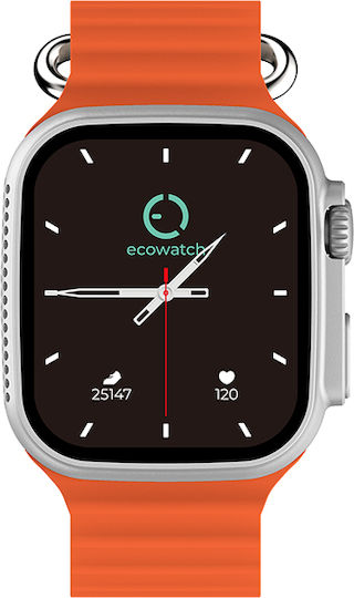 MaxCom Smartwatch with Heart Rate Monitor (Orange) view 2