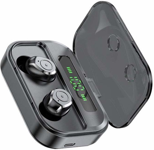 In-ear Bluetooth Handsfree Earphones with Charging Case Black view 3