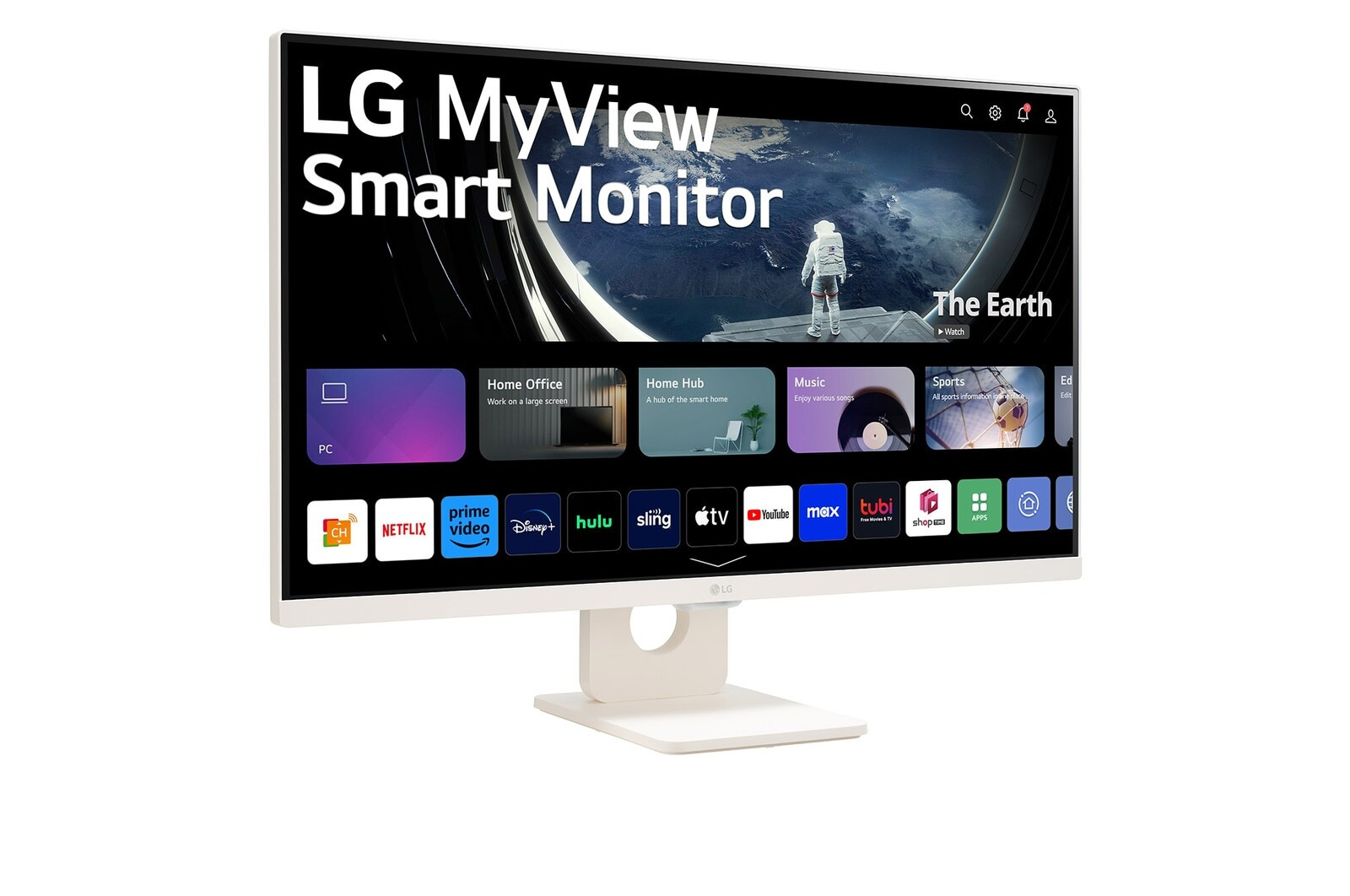 LG 27U511SA-W Nano IPS HDR Smart Monitor 27" FHD 1920x1080 with Response Time 5ms GTG White view 2