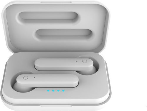 TWS06 Earbud Bluetooth Handsfree Earphones with Charging Case White view 1