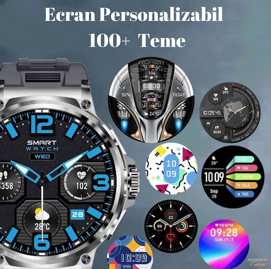 Colmi V69 Aluminium Smartwatch with Heart Rate Monitor (Silver) view 6