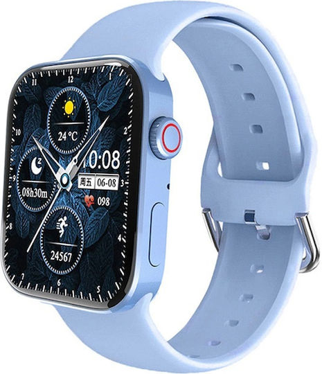 N76 Smartwatch with Heart Rate Monitor (Light Blue)