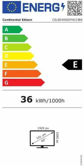Continental Edison Smart Television 40" Full HD LED CELED40SGFHD23B6 (2024) view 6