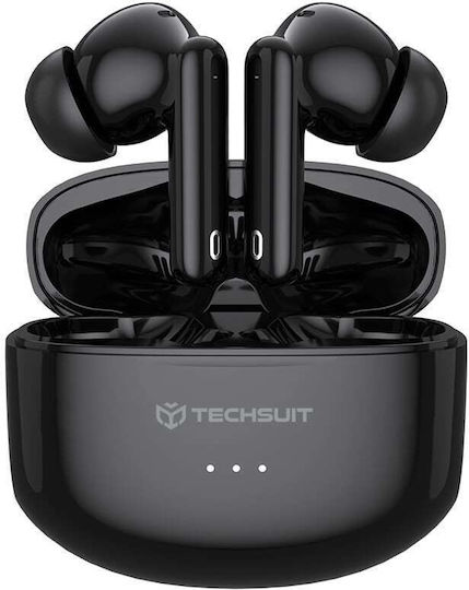 Techsuit CW1 In-ear Bluetooth Handsfree Earphones Black दृश्य 4