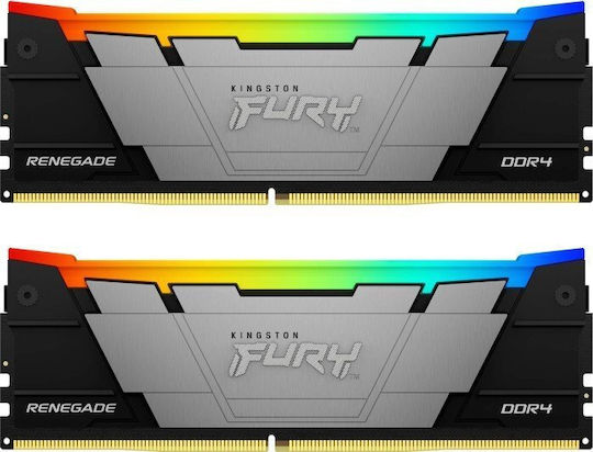 Kingston FURY Renegade RGB DDR4 16GB RAM with 2x8GB Modules and Speed 4266 for Desktop KF442C19RB2AK2/16 vue 2