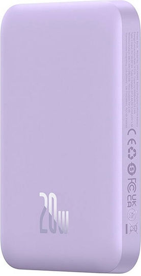 Baseus Mini Air MagSafe Power Bank 6000mAh 20W with USB-C Port Purple vue 7