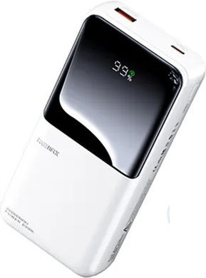 Remax Power Bank 10000mAh 22.5W with USB-A Port and USB-C Port White