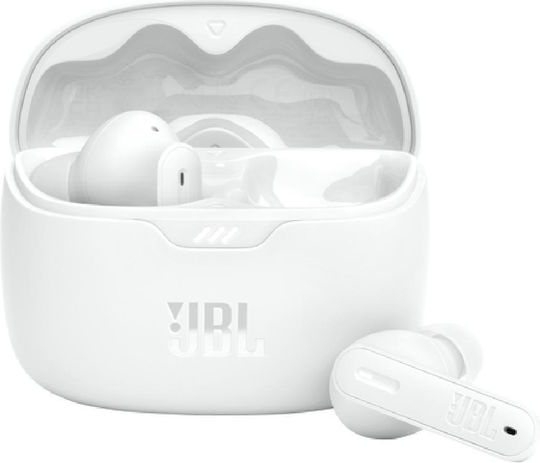 JBL Tune Beam In-ear Bluetooth Handsfree Earphones with Sweat Resistance and Charging Case White