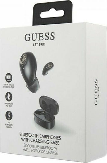 Guess In-ear Bluetooth Handsfree Earphones with Charging Case Black view 2