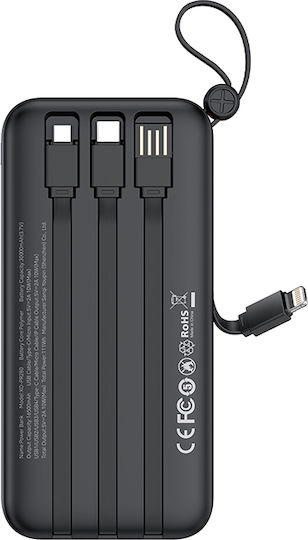 XO PR280 Power Bank 30000mAh 10W with 4 USB-A Ports Power Delivery Black view 3