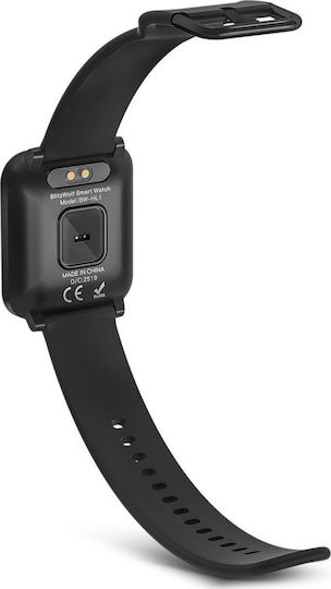 BlitzWolf BW-HL1 Waterproof Smartwatch with Heart Rate Monitor (Black) vue 3