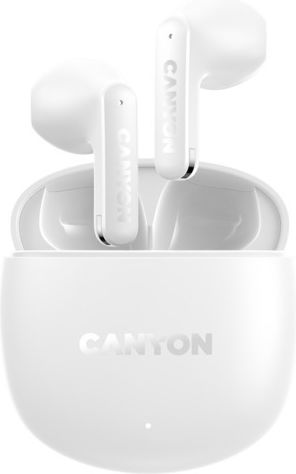 Canyon OnGo 13 Earbud Bluetooth Handsfree Earphones with Charging Case White vista 2