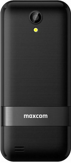 MaxCom MM334 Single SIM Mobile with Buttons Black view 2