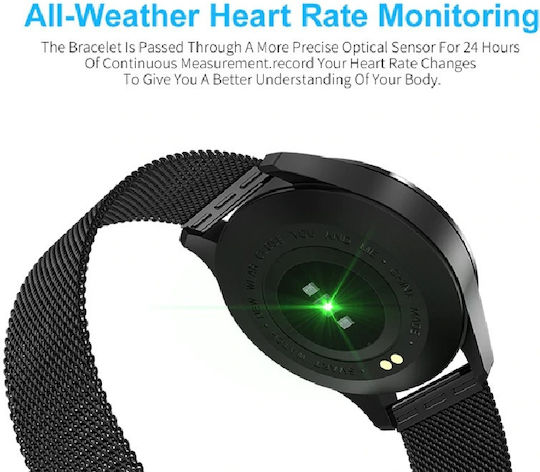 CF18 Plus Smartwatch with Heart Rate Monitor (Silver) view 5