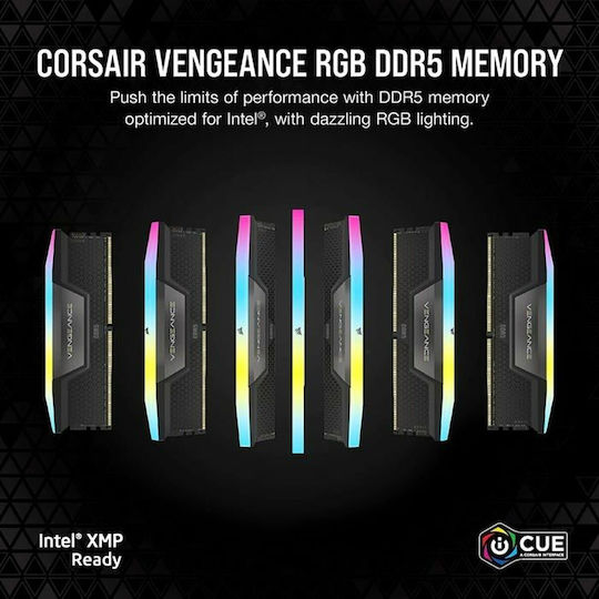 Corsair Vengeance DDR5 32GB RAM with 2x16GB Modules and Speed 6400 for Desktop CMH32GX5M2B6400C36 view 9