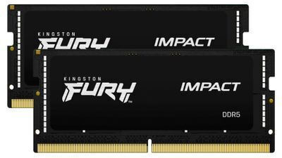 Kingston Fury Impact DDR5 32GB RAM with 2x16GB Modules and Speed 6400 for Laptop KF564S38IBK2-32 view 3