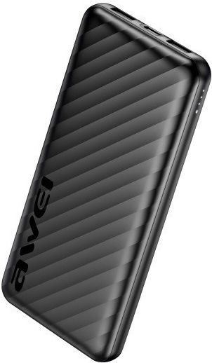 Awei P5K Pro Power Bank 10000mAh with 2 USB-A Ports Black