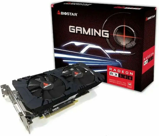 Biostar Radeon RX 580 8GB GDDR5 Gaming 2048sp Graphics Card view 2