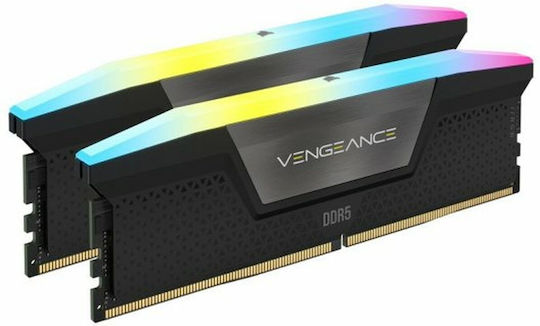 Corsair Vengeance DDR5 32GB RAM with 2x16GB Modules and Speed 6200 for Desktop CMH32GX5M2E6200C36