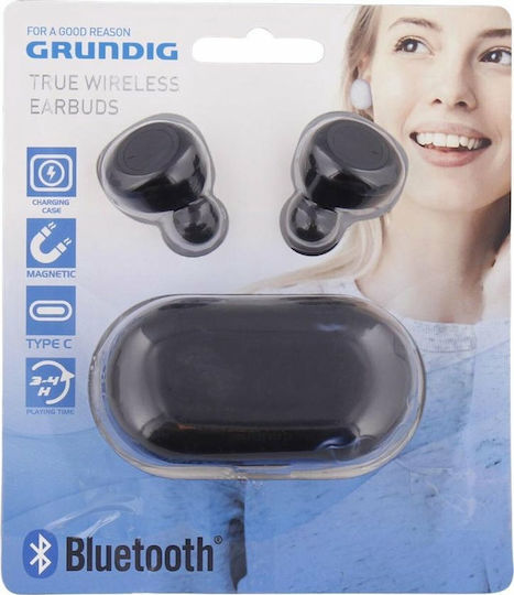 Grundig 910045 In-ear Bluetooth Handsfree Earphones with Charging Case Black Ansicht 3