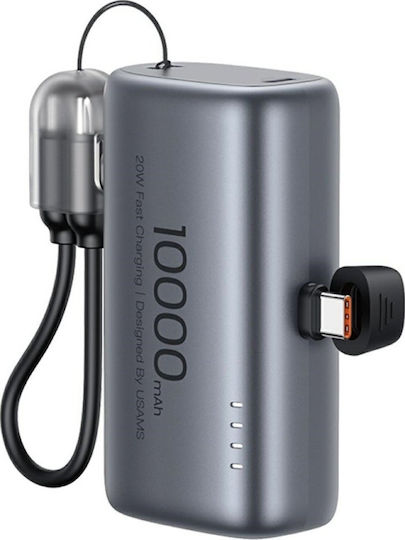 Usams PB82 Power Bank 10000mAh 20W Power Delivery Gray view 1