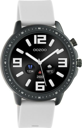 Oozoo Q00328 45mm Smartwatch with Heart Rate Monitor (Black / Grey)