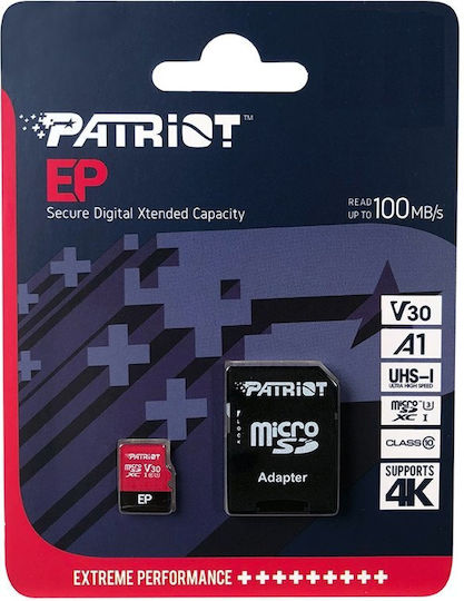 Patriot EP Series microSDXC 512GB U3 V30 A1 UHS-I 90MB/s with Adapter vista 2