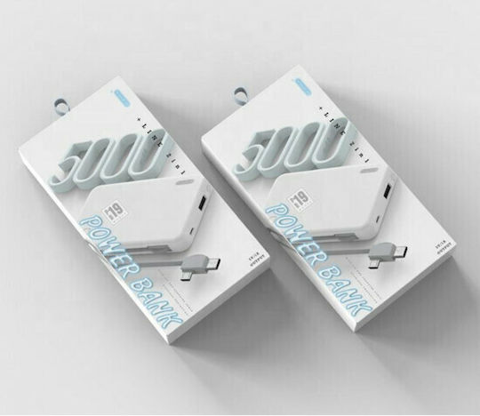 Ezra PB19 Power Bank 5000mAh with USB-A Port White view 3