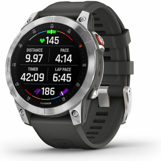 Garmin Epix (Gen 2) Stainless Steel 47mm Waterproof Smartwatch with Heart Rate Monitor (Slate Steel) view 5