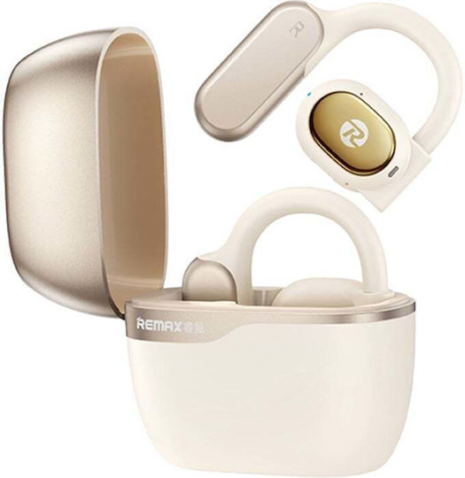 Remax P1 Open Ear Bluetooth Handsfree Earphones with Sweat Resistance and Charging Case White