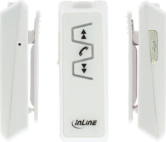 InLine 55354W In-ear Bluetooth Handsfree Earphones White view 2