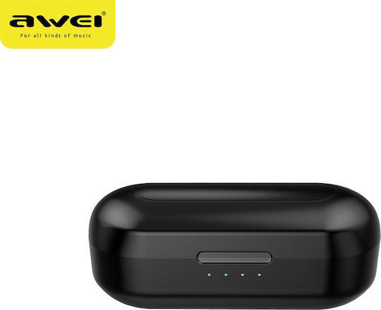 Awei T10C In-ear Bluetooth Handsfree Earphones with Sweat Resistance and Charging Case Black vista 4