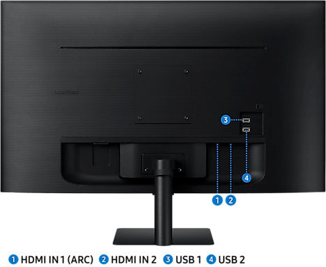 Samsung S32CM500EU VA HDR Smart Monitor 32" FHD 1920x1080 with Response Time 4ms GTG vue 9