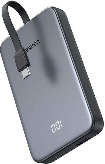 Ugreen Power Bank 10000mAh 20W with 3 USB-C Power Delivery Ports Gray view 2