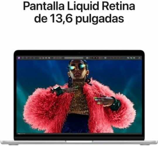 Apple MacBook Air 13" (2024) 13.6" Retina Display (M3-8-core/16GB/256GB SSD) Silver (ES Keyboard) view 5