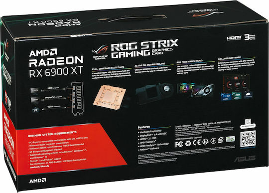 Asus Radeon RX 6900 XT 16GB GDDR6 ROG Strix LC Graphics Card view 8