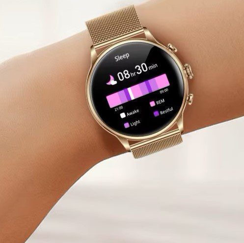 Unitek H26 Stainless Steel Smartwatch with Heart Rate Monitor Black view 4