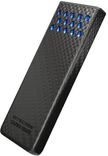 NiteCore Carbo Gen2 Power Bank 10000mAh 30W with 2 USB-C Ports Blue
