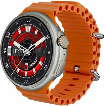 V3 Ultra Max 1.6 Inch Tft Round Screen Smart Watch Supports Voice Calls Blood Oxygen Monitoring Orange view 1