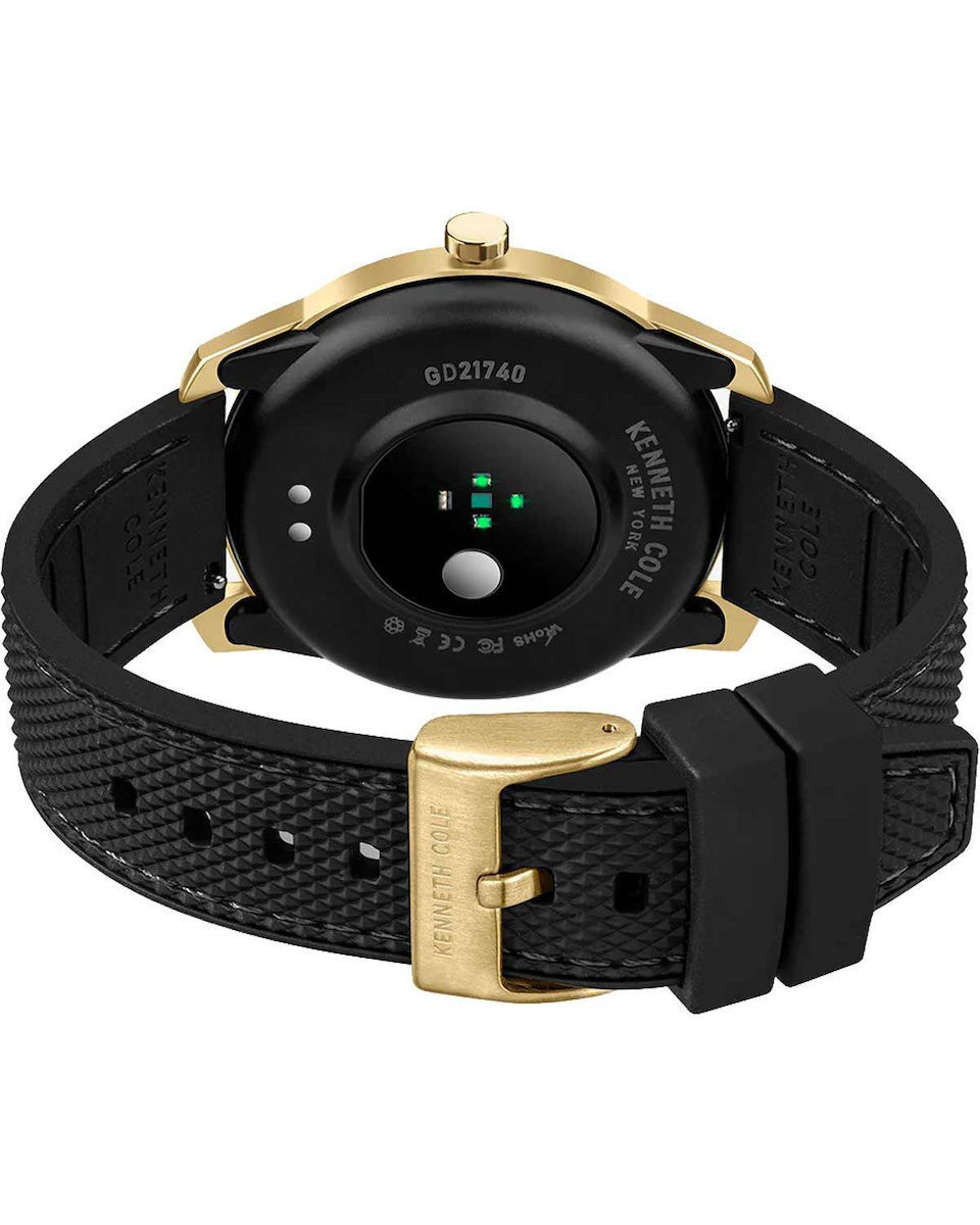 Kenneth Cole Stainless Steel 45mm Smartwatch (Black) – vizualizare 9