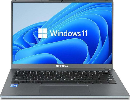NTT System Book B14IP 14" IPS FHD+ (i5-1235U/16GB/1TB SSD/W11 Pro) (US Keyboard)