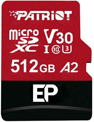 Patriot microSDXC 512GB Class 10 U3 V30 A2 view 2