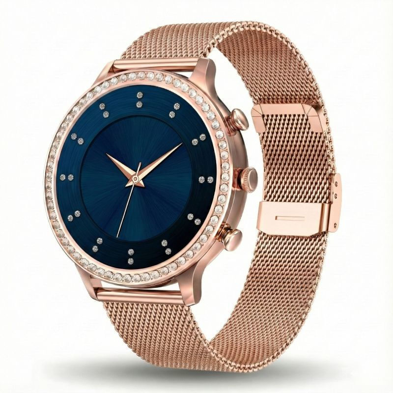 Gravity Smartwatch Pink Gold Strap Bracelet Gt5-6 view 3